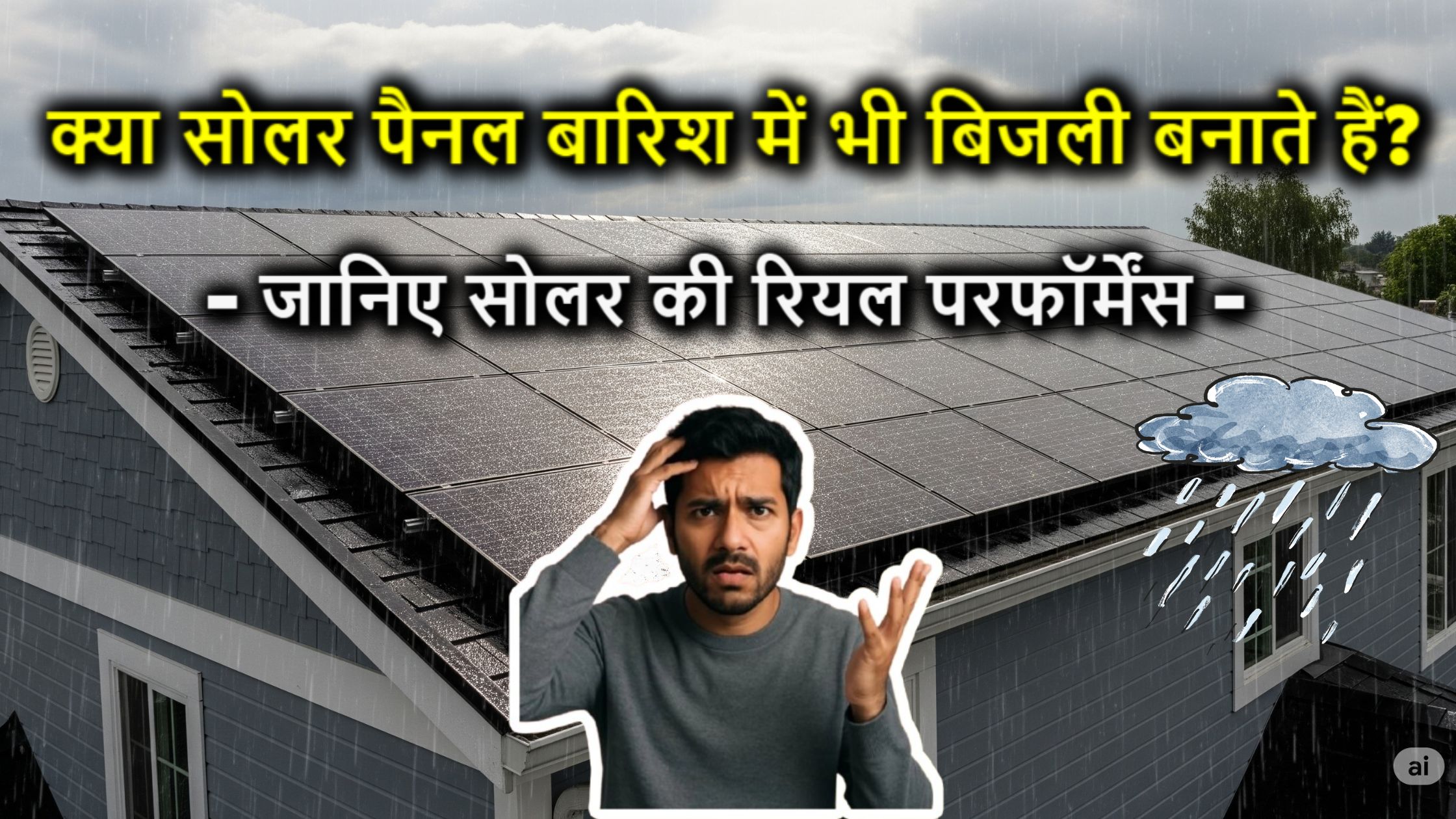 क्या सोलर पैनल बारिश में भी बिजली बनाते हैं? – जानिए सोलर की रियल परफॉर्मेंस
