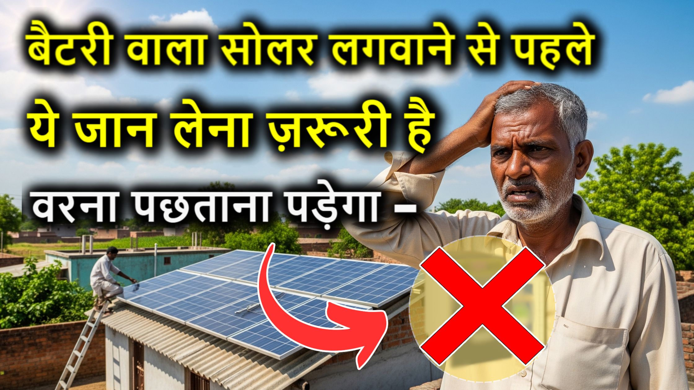 बैटरी वाला सोलर लगवाने से पहले ये जान लेना ज़रूरी है – वरना पछताना पड़ेगा!