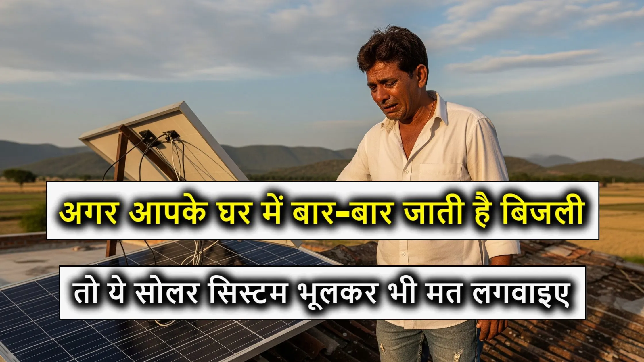 अगर आपके घर में बार-बार जाती है बिजली, तो ये सोलर सिस्टम भूलकर भी मत लगवाइए – वरना पछताना पड़ेगा!